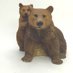 Castagna Grizzly Bear Cub 1988 Figurine Italy 4in Brown Fair Vintage Resin Decor